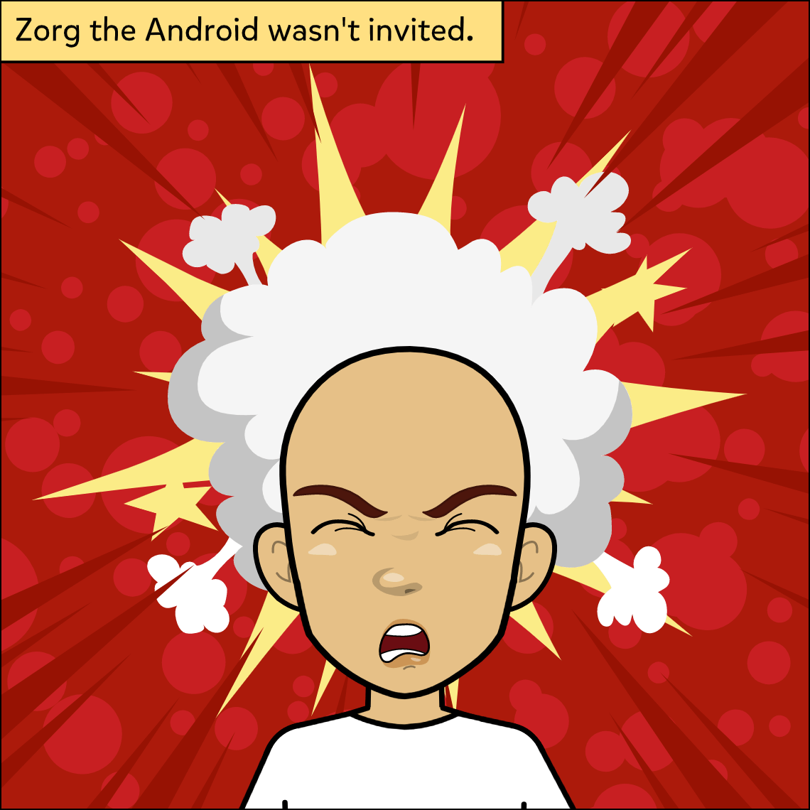 Verb Tenses - Exemplar comic, panel 4