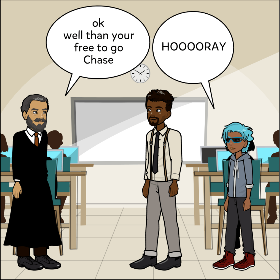 Super Summaries! - Exemplar comic, panel 4