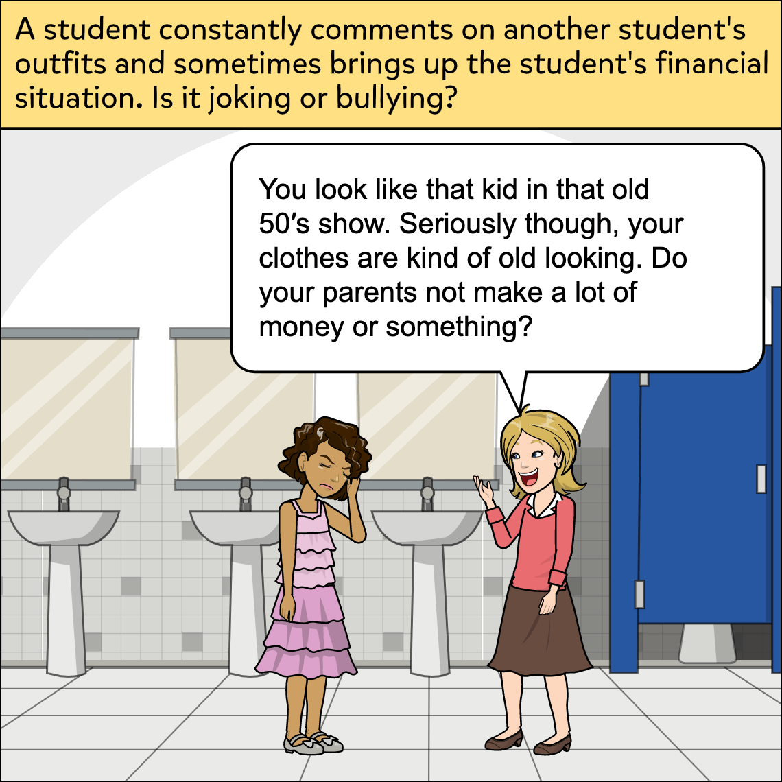 Is it Joking or Bullying? - Exemplar comic, panel 3