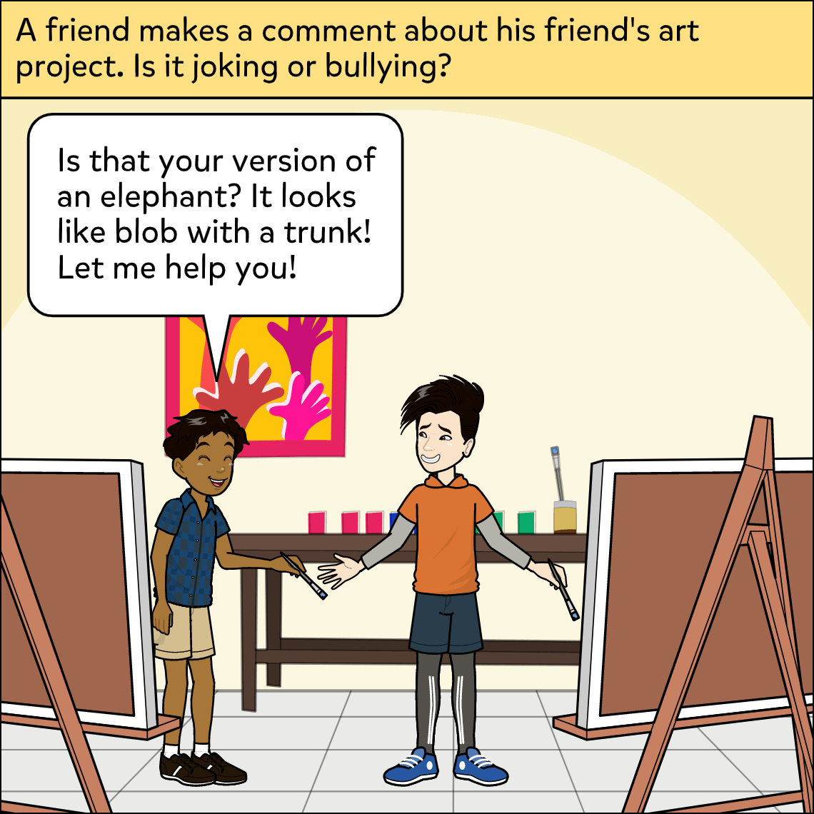 Is it Joking or Bullying? - Exemplar comic, panel 4