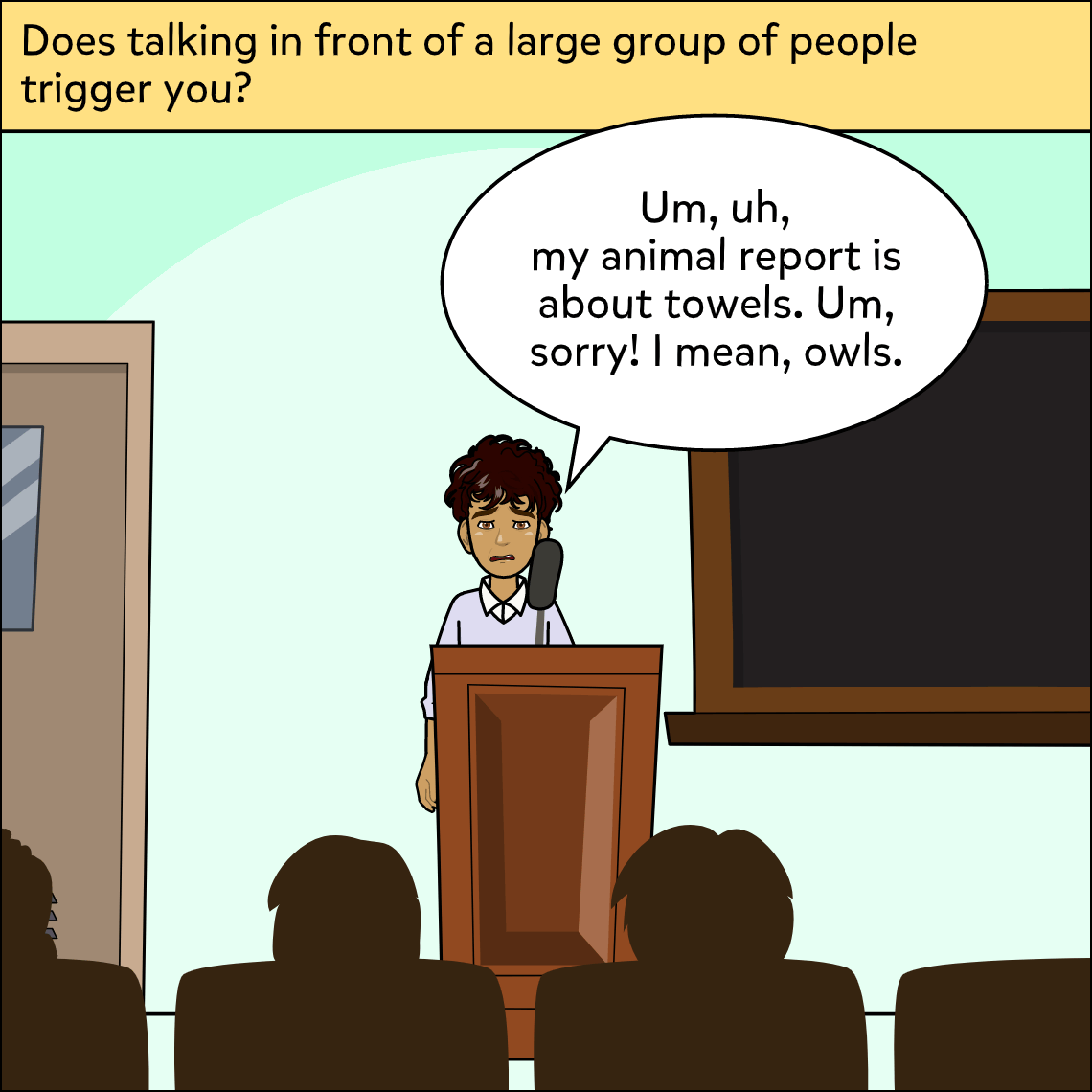 What Triggers Me? - Exemplar comic, panel 1