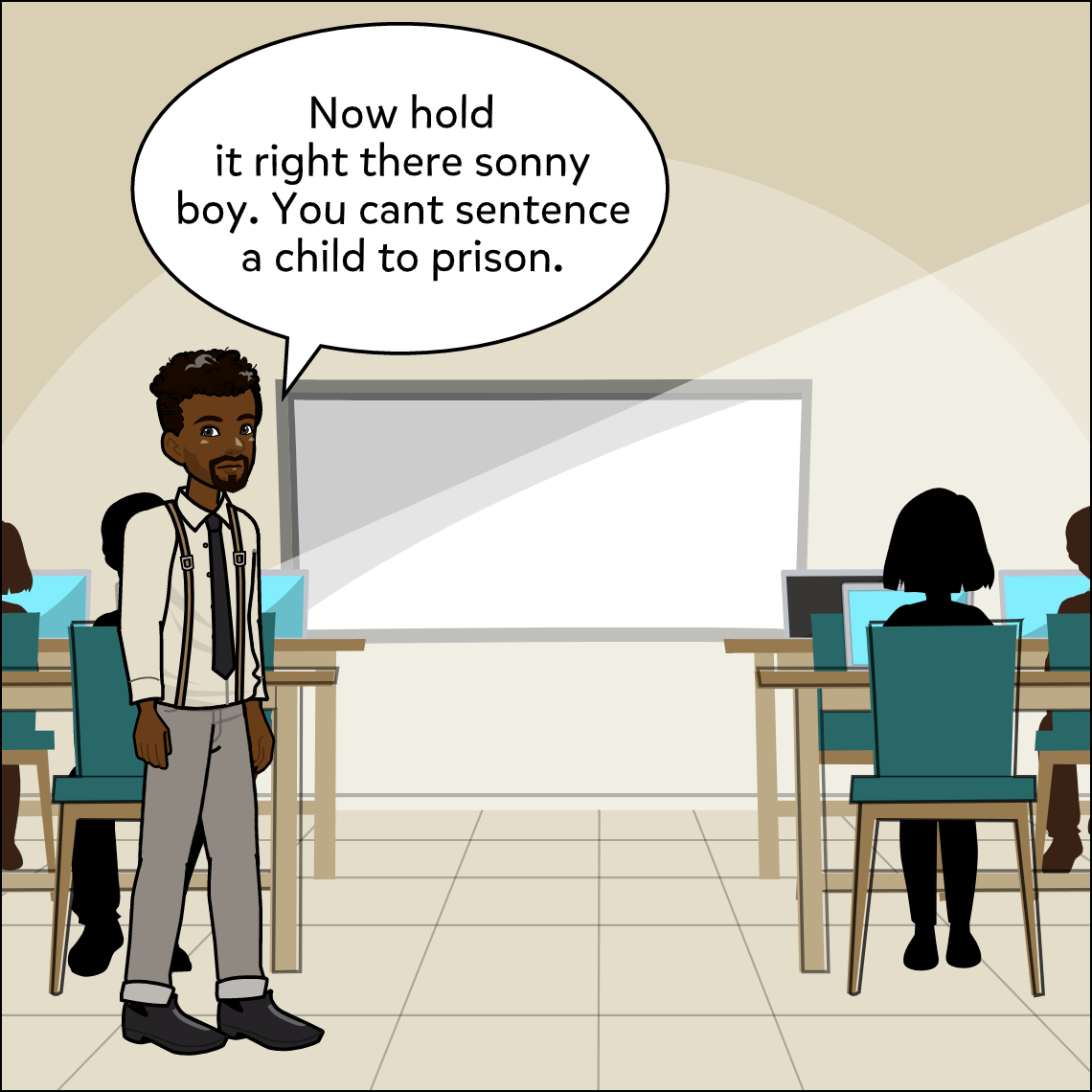 Super Summaries! - Exemplar comic, panel 2