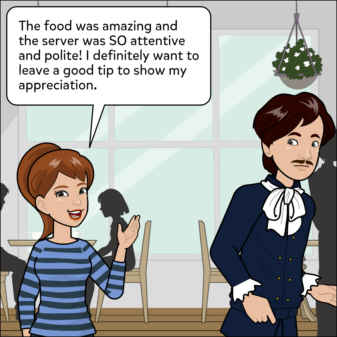 Thanks For The Tip - Exemplar comic, panel 3