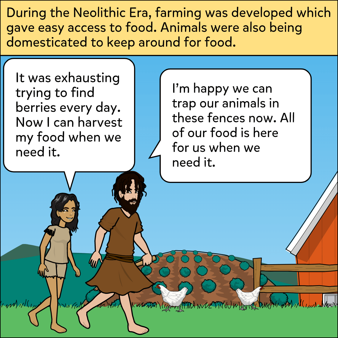 Neolithic Revolution - Exemplar comic, panel 2