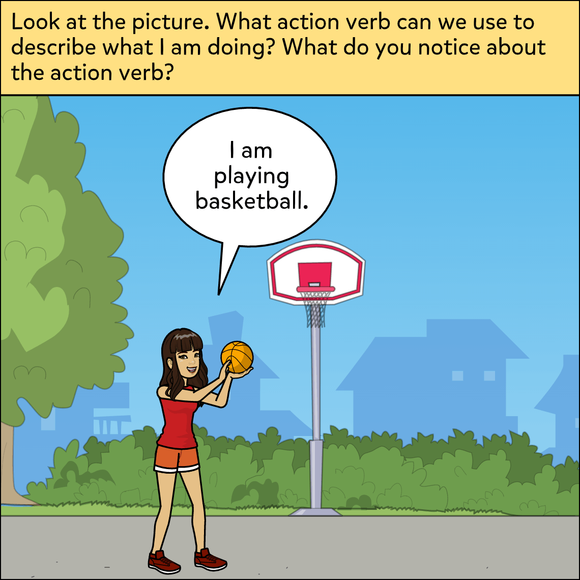 Ready, Set, Action! - Exemplar comic, panel 2