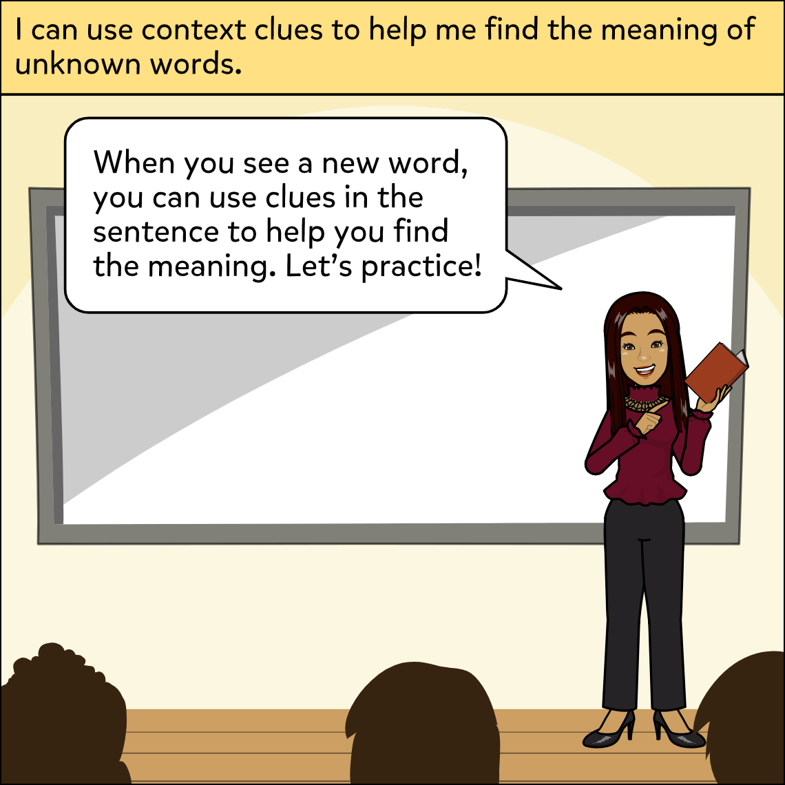 Word Detectives - Exemplar comic, panel 1