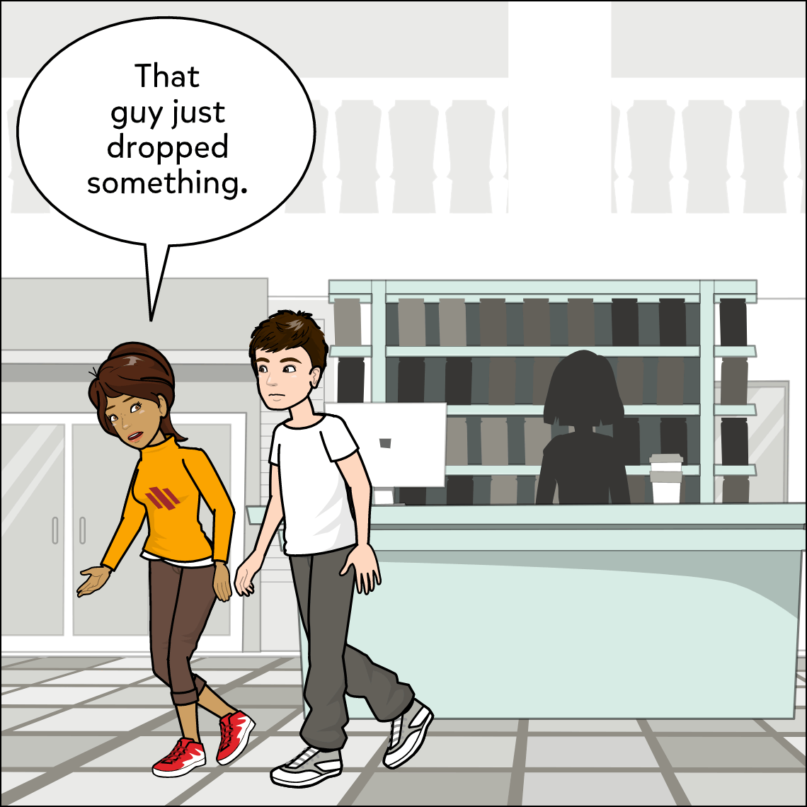Responsibility - What would you do? - Exemplar comic, panel 3